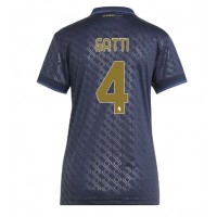 Camiseta Juventus Federico Gatti #4 Tercera Equipación para mujer 2024-25 manga corta